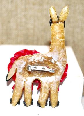 Very Colorful Llama PIN 3" H x 2" W