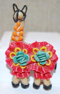 Very Colorful Llama PIN 3" H x 2" W