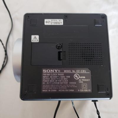 Two Sony AM/FM Projected Clock Radios (B3-KD)