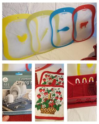 Red Kitchen/Sink Accessories (B3-KD)