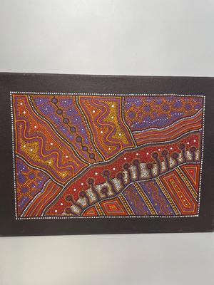 Aboriginal Dot Painting by Andy Kempnich Terare