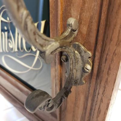 Jack Daniels Advertisement Framed with Brass Hooks (B3-KD)