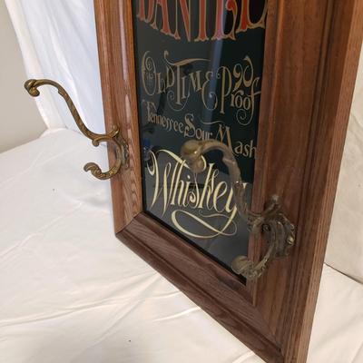 Jack Daniels Advertisement Framed with Brass Hooks (B3-KD)