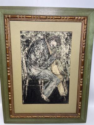 Original artwork of Cellist