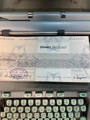 Hermes 3000 Typewriter - used during VietNam War