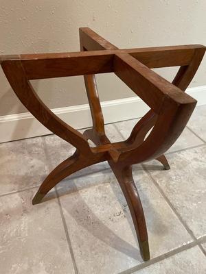 MCM Moroccan Brass Pie Crust Edge Elephant Coffee Table