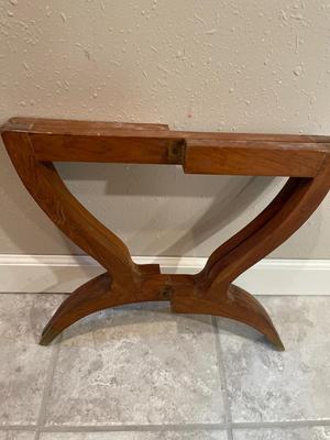 MCM Moroccan Brass Pie Crust Edge Elephant Coffee Table