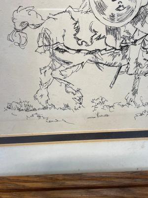 Pen & Ink Drawing by Folsom Prison Inmate