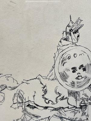 Pen & Ink Drawing by Folsom Prison Inmate