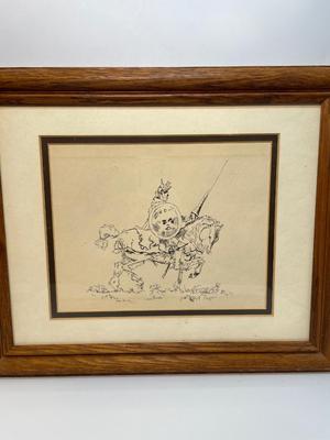Pen & Ink Drawing by Folsom Prison Inmate