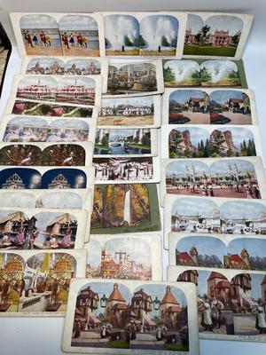 Stereoscope viewing cards - in color (26)