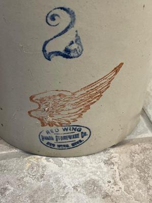 2 & 3 Gallon Red Wing Crocks