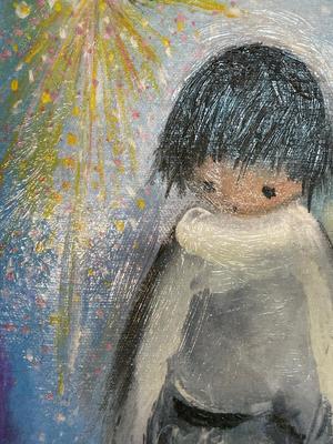 DeGrazia “Blue Boy” painting on canvas