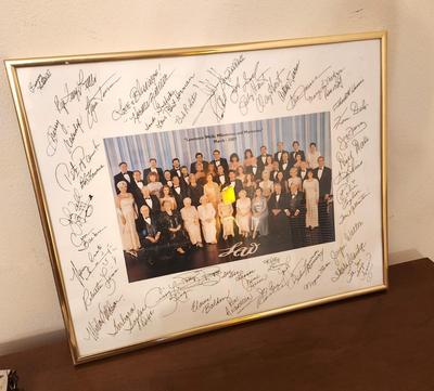 Lot #109 Lawrence Welk Show Milestones & Memories Photo with over 40 Autographs