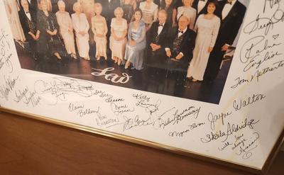 Lot #109 Lawrence Welk Show Milestones & Memories Photo with over 40 Autographs