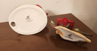 Lot #116 Lot of 2 BOEHM Porcelain Flowers