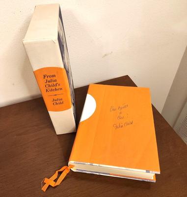 Lot #122 From Julia Child's Kitchen - 1975 rare slipcased edition 354/1500 autographed & signed to Pete