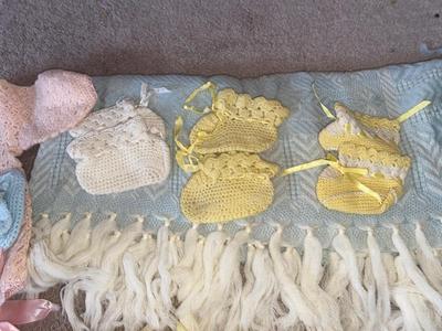 HAND CROCHETED AND KNITTED BABY CLOTHES