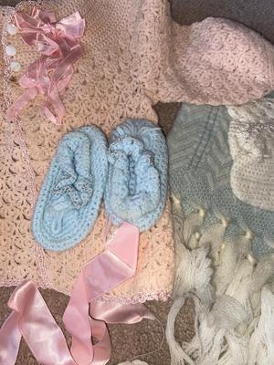 HAND CROCHETED AND KNITTED BABY CLOTHES