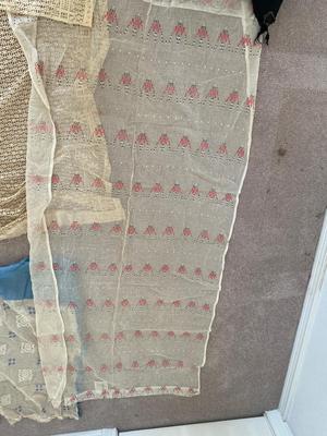 EARLY 1900’s CLOTHING AND CURTAINS