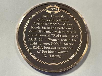 1920 PROHIBITION TAKES EFFECT FRANKLIN MINT PROOF BRONZE MEDAL (MEDAL #109). FREE DOMESTIC SHIPPING.