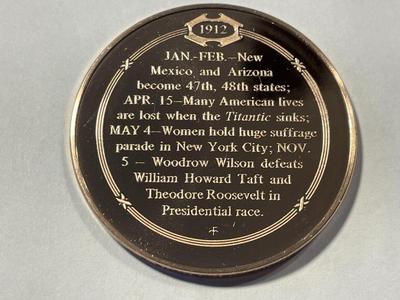 1912 WOMEN STRIVE FOR RIGHT TO VOTE FRANKLIN MINT PROOF BRONZE MEDAL (MEDAL #100). FREE DOMESTIC SHIPPING