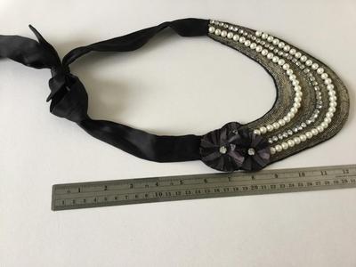 Beautiful statement fabric type necklace