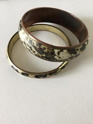 Animal print fashion bangles