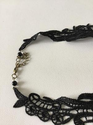 Beautiful lace statement necklace