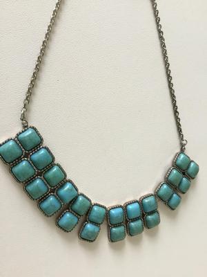 Beautiful marked statement boho style necklace