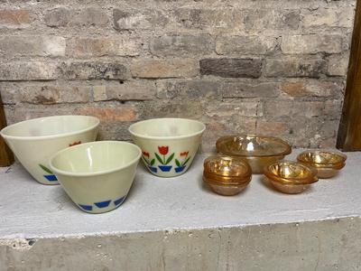 Tulip bowls and berry bowl set
