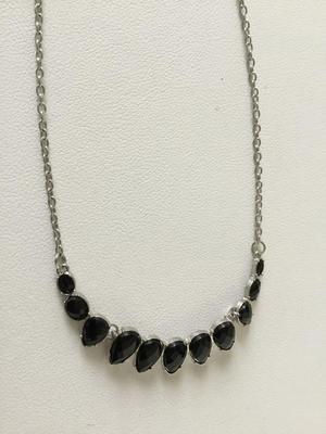 Silver tone fashion necklace
