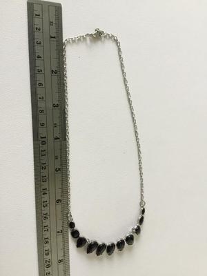 Silver tone fashion necklace
