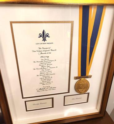 Lot #126 Inaugural New Orleans Legends Awards - 2014 - Pete & Beverly Fountain