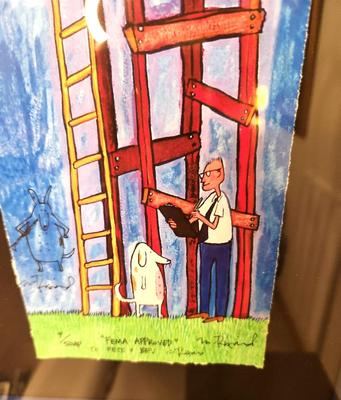 Lot #131 Charming Matt Rinard signed/numbered Artist's Proof - personalized to Pete
