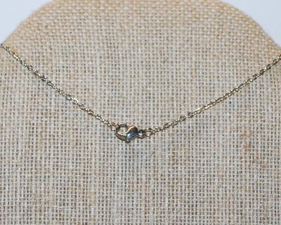 Rounded Ends Curvy Cross PENDANT (1" x ¾") on a Silver Tone Necklace Chain 17" L