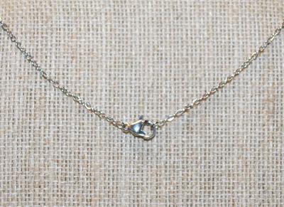 Infinity Set with Center Red Stone Cross PENDANT (1" x ¾") & Rounded Points on a Silver Tone Necklace Chain 17" L