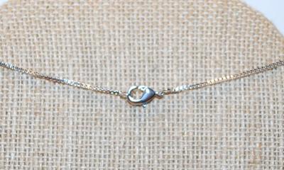 Green Oval Main Stone PENDANT (1" x ½") with Full Clear Stones Surround on a Silver Tone Necklace Chain 17" L