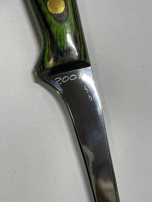 Leech Lake custom made Fillet Knife - Don Canney signed 2001