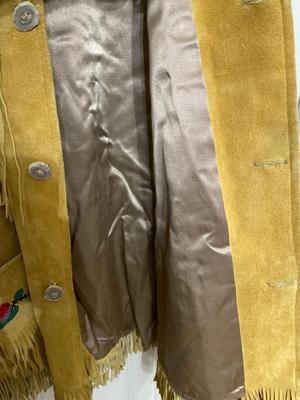 Beautiful custom-made leather fringe jacket