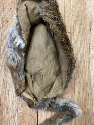 Vintage Davey Crockett jacket, squirrel fur hat, western shirt