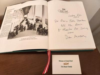 Lot #144 Grand Hotel Mackinac Island - 100th Anniversary Edition - Inscribed to Pete and Bev