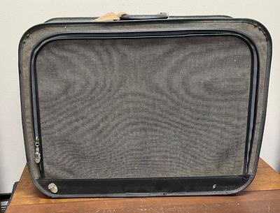 Vintage Gray Grasshopper Suitcase