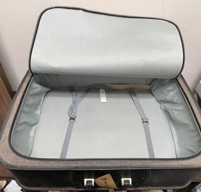 Vintage Gray Grasshopper Suitcase