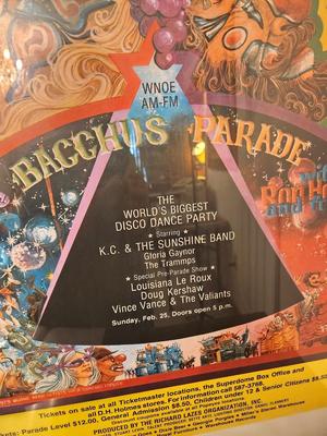 Lot #146 Blain Kern's Mardi Gras in the Super Dome "Disco Extravaganza" Poster - 1979