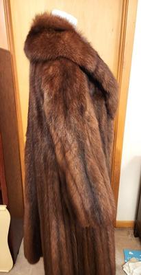 Lot #153 Beautiful Full Length Sable Coat - property of Mrs. Fountain
