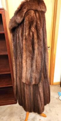 Lot #153 Beautiful Full Length Sable Coat - property of Mrs. Fountain