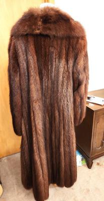 Lot #153 Beautiful Full Length Sable Coat - property of Mrs. Fountain