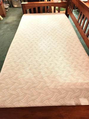 Lot #156 Mission Style Day Bed with Memory Foam Type Mattress - super clean
