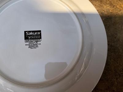 Sakura Oneida 8 Plates/ 3 bowls